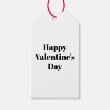 ハッピーバレンタインデー白黒ミニマル