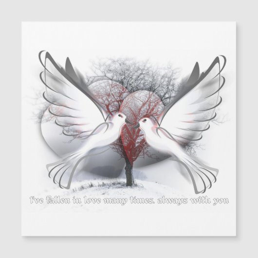 ハッピーバレンタインデー磁気カード (正面)