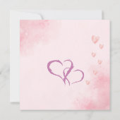 ハッピーバレンタインデー私の友人ピンク ノートカード (裏面)