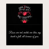 ハッピーバレンタインデー私はいつもあなたを愛する 名刺 (外部フラット)