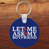 ハッピーバレンタインデー私頼の彼氏 キーホルダー (正面)