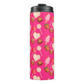 ハッピーバレンタインデー菓子およびキャンディパターン タンブラー (正面)