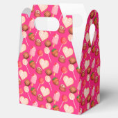 ハッピーバレンタインデー菓子およびキャンディパターン フェイバーボックス (オープン)