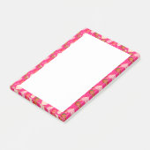 ハッピーバレンタインデー菓子およびキャンディパターン ポストイット (アングル)