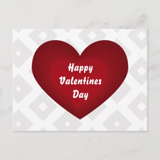 ハッピーバレンタインデー葉書 シーズンポストカード (正面)
