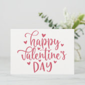 ハッピーバレンタインデー装飾スクリプトカスタム シーズンカード (スタンド正面)