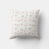 ハッピーバレンタインデー装飾用クッション-ハートパターン クッション (裏面)