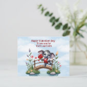 ハッピーバレンタインデー象の耳と耳 シーズンポストカード (スタンド正面)