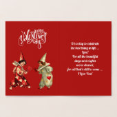 ハッピーバレンタインデー贅沢 箔カード (内部)