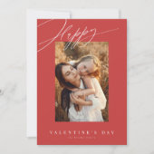 ハッピーバレンタインデー赤バレンタインデー シーズンカード (正面)