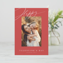 ハッピーバレンタインデー赤バレンタインデー シーズンカード