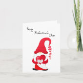 ハッピーバレンタインデー赤心のある格言 シーズンカード (正面)