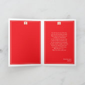 ハッピーバレンタインデー赤折りカード シーズンカード (内部)