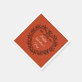 ハッピーバレンタインデー赤 スタンダードカクテルナプキン (角)