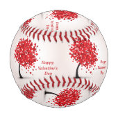 ハッピーバレンタインデー野球 野球ボール (正面)