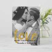 ハッピーバレンタインデー金箔ラブフォト シーズンカード (スタンド正面)