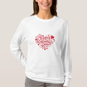 ハッピーバレンタインデー長 Tシャツ