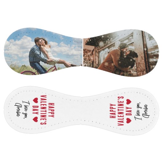 ハッピーバレンタインデー2フォトコラージボーイフレンド ソフトボール (パネル)