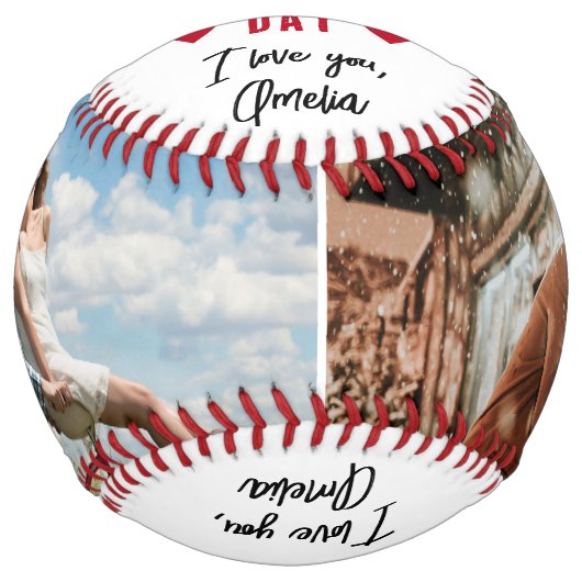 ハッピーバレンタインデー2フォトコラージボーイフレンド ソフトボール (正面)