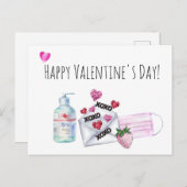 ハッピーバレンタインデー2021検疫 ポストカード (正面/裏面)