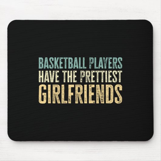 ハッピーバレンタインデー2023おもしろいバスケットボール選手V マウスパッド (正面)