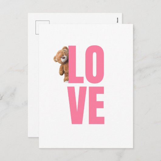 ハッピーバレンタインデー2023おもしろい画像かわいい シーズンポストカード (正面/裏面)