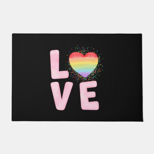 ハッピーバレンタインデー2023アイディア ドアマット (正面)