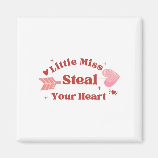 ハッピーバレンタインデー2023 – あなたは私のハートを盗む マグネット (正面)