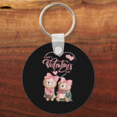 ハッピーバレンタインデー2023 – ラブイメージおもしろい キーホルダー (正面)