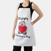 ハッピーバレンタインデー2023 – ラブパンダの画像 エプロン (インサイチュ)