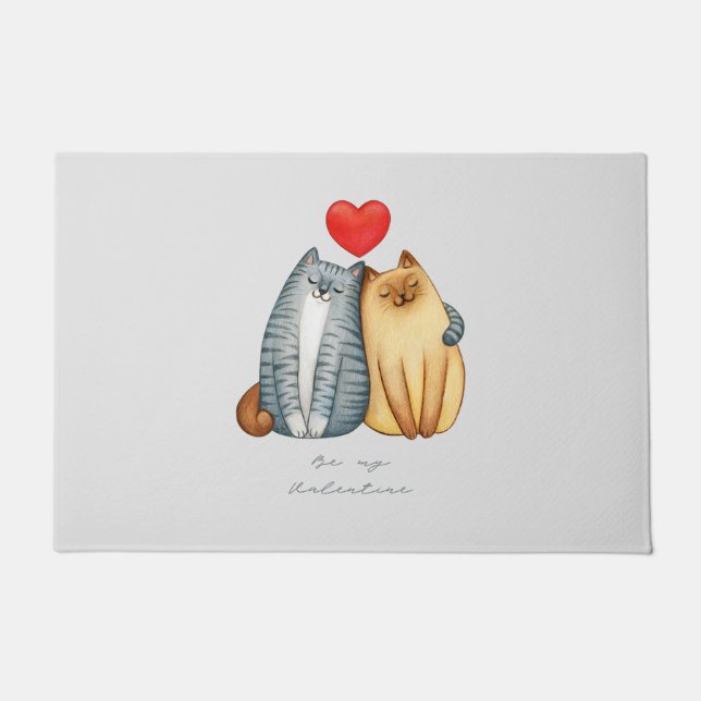 ハッピーバレンタインデー2023stバレンタインデー14 2月 ドアマット (正面)