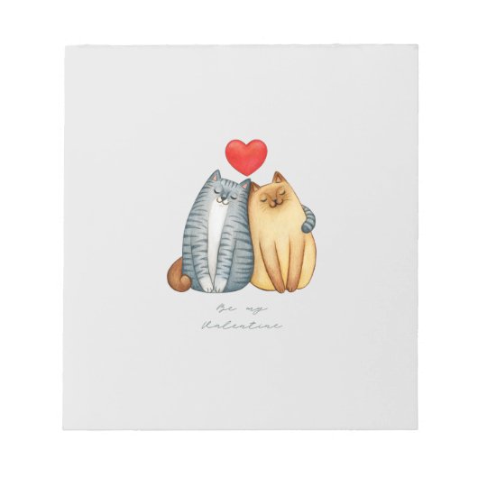 ハッピーバレンタインデー2023stバレンタインデー14 2月 ノートパッド (正面)