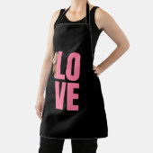 ハッピーバレンタインデー2024おもしろい画像かわいい エプロン (インサイチュ)