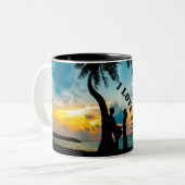 ハッピーバレンタインデー2024マグカップ ツートーンマグカップ (正面左)