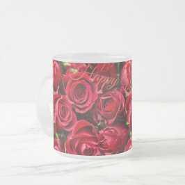 ハッピーバレンタインデー2024マグカップ フロストグラスマグカップ