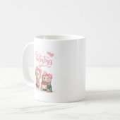 ハッピーバレンタインデー2024 – ラブイメージおもしろい コーヒーマグカップ (正面左)