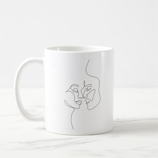 ハッピーバレンタインデー2024 – ラブイメージロマンス コーヒーマグカップ (左)