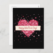 ハッピーバレンタインデー2024,愛する私の恋人 シーズンポストカード (正面/裏面)