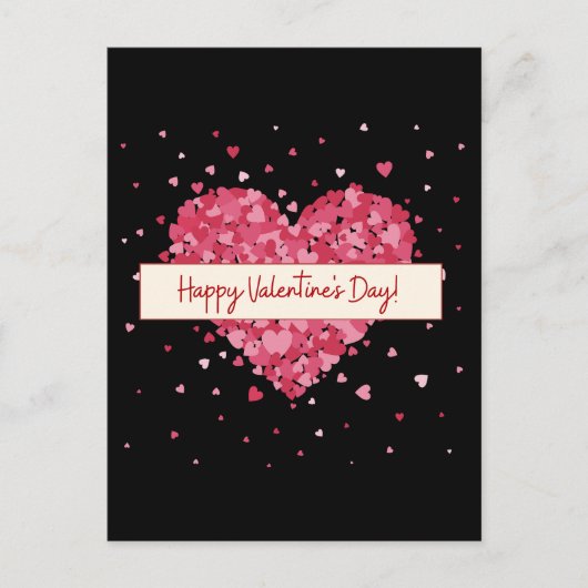 ハッピーバレンタインデー2024,愛する私の恋人 シーズンポストカード (正面)