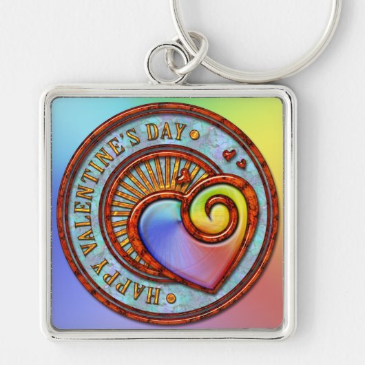 ハッピーバレンタインデー2Aキーチェーン キーホルダー (正面)