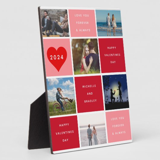 ハッピーバレンタインデー6フォトグリッドシェルパ フォトプラーク (側面)