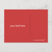 ハッピーバレンタインデー – かわいい女の子 シーズンポストカード (裏面)