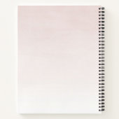 ハッピーバレンタインデー、かわいい猫とハート ノートブック (裏面)