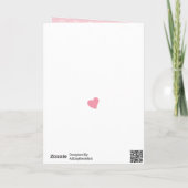 ハッピーバレンタインデー |アルファベットI ❤ Uロマンチック シーズンカード (裏面)