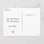 ハッピーバレンタインデー |アルファベットI ❤ Uロマンチック シーズンポストカード (裏面)