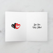 ハッピーバレンタインデー | アーポップ・アートのトレッドパンダ カード (内部)