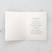 ハッピーバレンタインデー。アールデコ シーズンカード (内部)