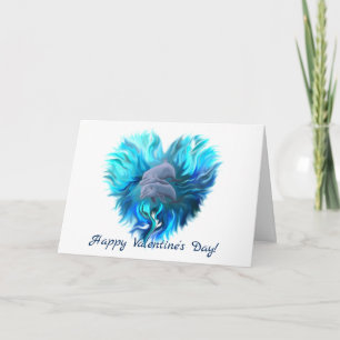 ハッピーバレンタインデー – イルカのペア シーズンカード