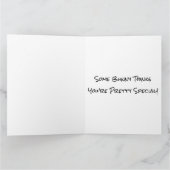 ハッピーバレンタインデー - ウサギとハート カード (内部)