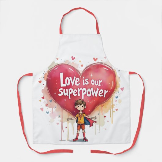ハッピーバレンタインデー! エプロン (正面)